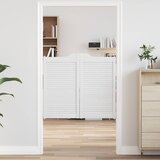 vidaXL Okretna vrata Louvred Dizajn 2 para bijela 90x100 cm cijene