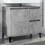 vidaXL Omarica za umivalnik betonsko siva 65x33x60 cm inženirski les Cene