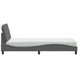 Krevet s madracem tamnosivi 90 x 190 cm od tkanine | Eponuda.com