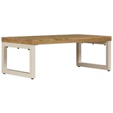  Stolić za kavu 100 x 50 x 35 cm od masivnog drva manga i čelika | shoptok.hr