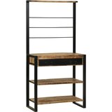 vidaXL Kuhinjska polica 80x40x160 cm iz trdnega grobega akacijevega lesa | Shoptok.si