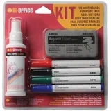 komplet za belo tablo KT0707 osnovni sprej, gobica, 4 markerji