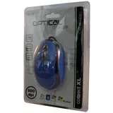 Miš optički, 800dpi, USB, plava boja – CXL-M100BU