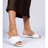  White low heel mules Launay | ePonuda.com