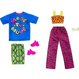 Barbie Mattel : Modni 2-Pack oblačil - Obleka s krilom in majico za gibanje ter dodatki (HJT36), (21382096) Cene