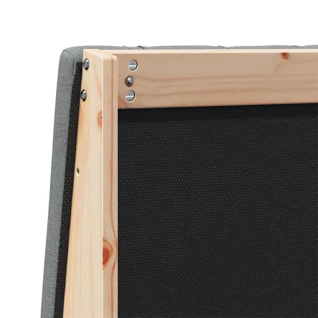 vidaXL tapecirano vzglavje temno siva 160 cm masivno borovo les | Shoptok.si