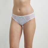 DIM GENEROUS COTTON BIO SLIP - Women's bio cotton panties - white - blue Cene