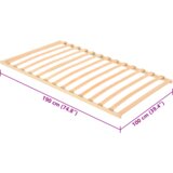  Lamelni podstavek Rjava 100 x 190 cm Masiven bukov les, (5000022744) | Shoptok.si
