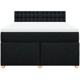  Krevet s oprugama i madracem crni 140x200 cm od tkanine | shoptok.hr
