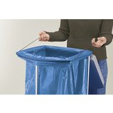 Hailo Komplet z držalom za vreče za smeti z 250 modrimi vrečami za surovine, ProfiLine MSS XXXL, 3 x 120 l, VxŠxG 1000 x 1330 x 450 mm, stacionarno | Shoptok.si