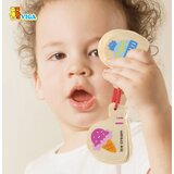 Viga drvena knjiga za učenje abecede i engleskog Montessori | shoptok.hr
