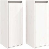 Zidni ormarići 2 kom bijeli 30 x 30 x 80 cm od masivne borovine | shoptok.hr