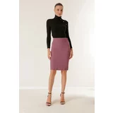 By Saygı Imported Lined Crepe Cube Skirt
