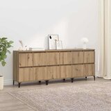  Komode 3 kom. Umjetnički hrast 60 x 35 x 70 cm | shoptok.hr