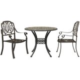  3-dijelni bistro set brončani od lijevanog aluminija | shoptok.hr