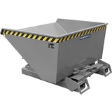 eurokraft pro Samodejni prekucni zaboj, prostornina 0,6 m³, siv RAL 7005 | Shoptok.si