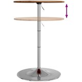  Barski stol svjetlosmeđi Ø 60 x 89 5 cm od masivne hrastovine | shoptok.hr