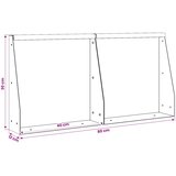  Zid za zadržavanje 2 kom. 40 x 12 x 30 cm Čelik Antracit | shoptok.hr