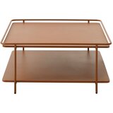 Unique Furniture Kovinska klubska mizica v barvi terakote 75x75 cm Yuba – Cene