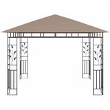  Sjenica s mrežom protiv komaraca 3x3x2,73 m smeđe-siva 180 g/m² | shoptok.hr