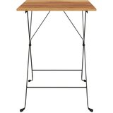  Sklopivi bistro stol 55 x 54 x 71 cm masivna tikovina i čelik | Eponuda.com