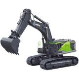 Metalni bager gusjeničar za igru Huina 1:50 - crno/zeleni | shoptok.hr