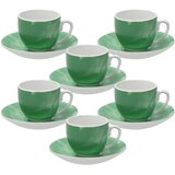 Tognana Set šoljica za kafu sa tacnama Colorplay, 6 komada, Zeleni | Eponuda.com