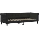  Dnevni krevet na razvlačenje s madracima crni 80x200 cm baršun | shoptok.hr