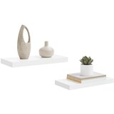 Plutajuće zidne police 2 kom sjajne bijele 50 x 23 x 3,8 cm MDF | Eponuda.com