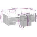  7-dijelni set vrtnih sofa sivi od poliratana | shoptok.hr