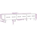 vidaXL TV omarica sonoma hrast 150x36x30 cm inženirski les | Shoptok.si