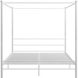  Okvir za krevet s nadstrešnicom bijeli metalni 180 x 200 cm | shoptok.hr