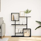 vidaXL Sobna pregrada / regal za knjige crni 92x29x112 cm drveni | shoptok.hr