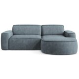 Makamii Prljavo plava kutna garnitura od šenila (s desnim kutom/s ležaljkom) Omao – | shoptok.hr