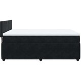 vidaXL Krevet s oprugama i madracem crni 140x200 cm baršunasti | shoptok.hr