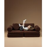 Wigiwama Tamno smeđi dječji jastuk za sjedenje od bouclé tkanine Warm Hazel – | shoptok.hr