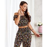 Resti Black two-piece women's floral set | Shoptok.si