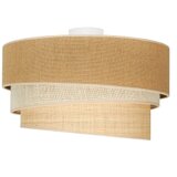  duolla - plafonsko svetlo yute trio 1xE27/15W/230V, prečnik 45 cm, braon/siva/bež | Eponuda.com
