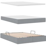  Postelja s shranjevanjem Svetlo siva 140 x 190 cm Umjetno usnje, (5000106493) | Shoptok.si