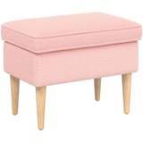  Fotelja s footstoolom 2 kom. Ružičasta Bouclé | shoptok.hr