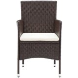  Vrtni jedilni stoli 4 kosi poli ratan rjavi | Shoptok.si