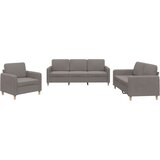  Sedežna garnitura z blazinami 3-delna taupe blago, (20924590) | Shoptok.si