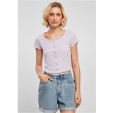 UC Ladies Women's T-shirt with button fastening in lilac | Shoptok.si