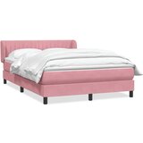Box Spring krevet s madracem ružičasti 140x220 cm baršun | shoptok.hr