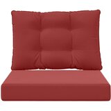  Jastuk za vanjsku sofU 2 pcs boja crnog vina Poliester - boja crnog vina 60 x 60 cm 1x sjedalo +1x naslon (2D s bartagom) | shoptok.hr