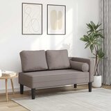  Počivaljka s jastucima smeđesiva od tkanine | Eponuda.com