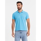 Ombre Cotton pique knit polo shirt - light blue | shoptok.hr