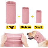 INF Zajčja plišasta kapuca za pomiritev hišnih ljubljenčkov - lajšanje tesnobe in zaščita pred hrupom Pink L, (5000125304) | Shoptok.si