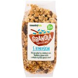 Country Life BIO Granola - Hrskave Ovsene Pahuljice 350 g kokos