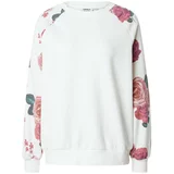 Only Sweater majica 'WANTED' zelena / rosé / bijela
